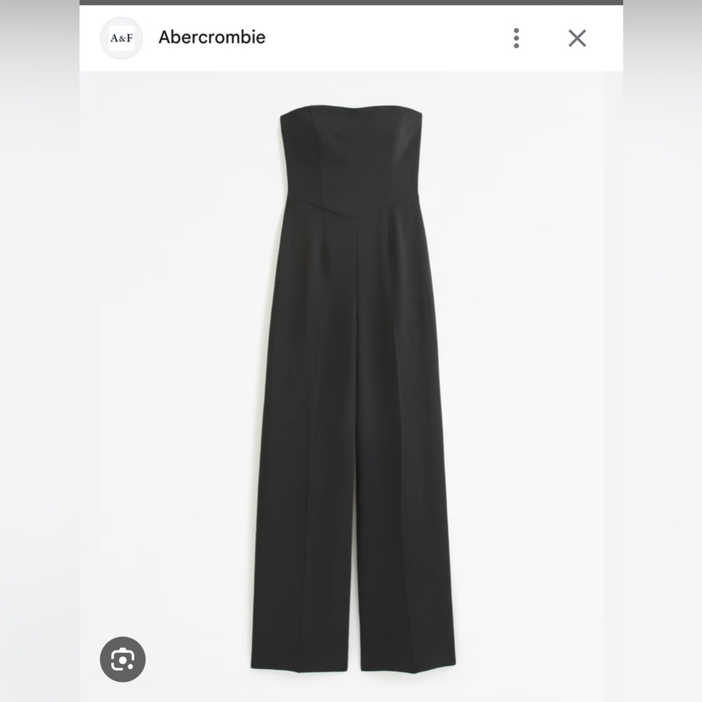 NWT Abercrombie & Fitch Strapless Premium Crepe Jumpsuit